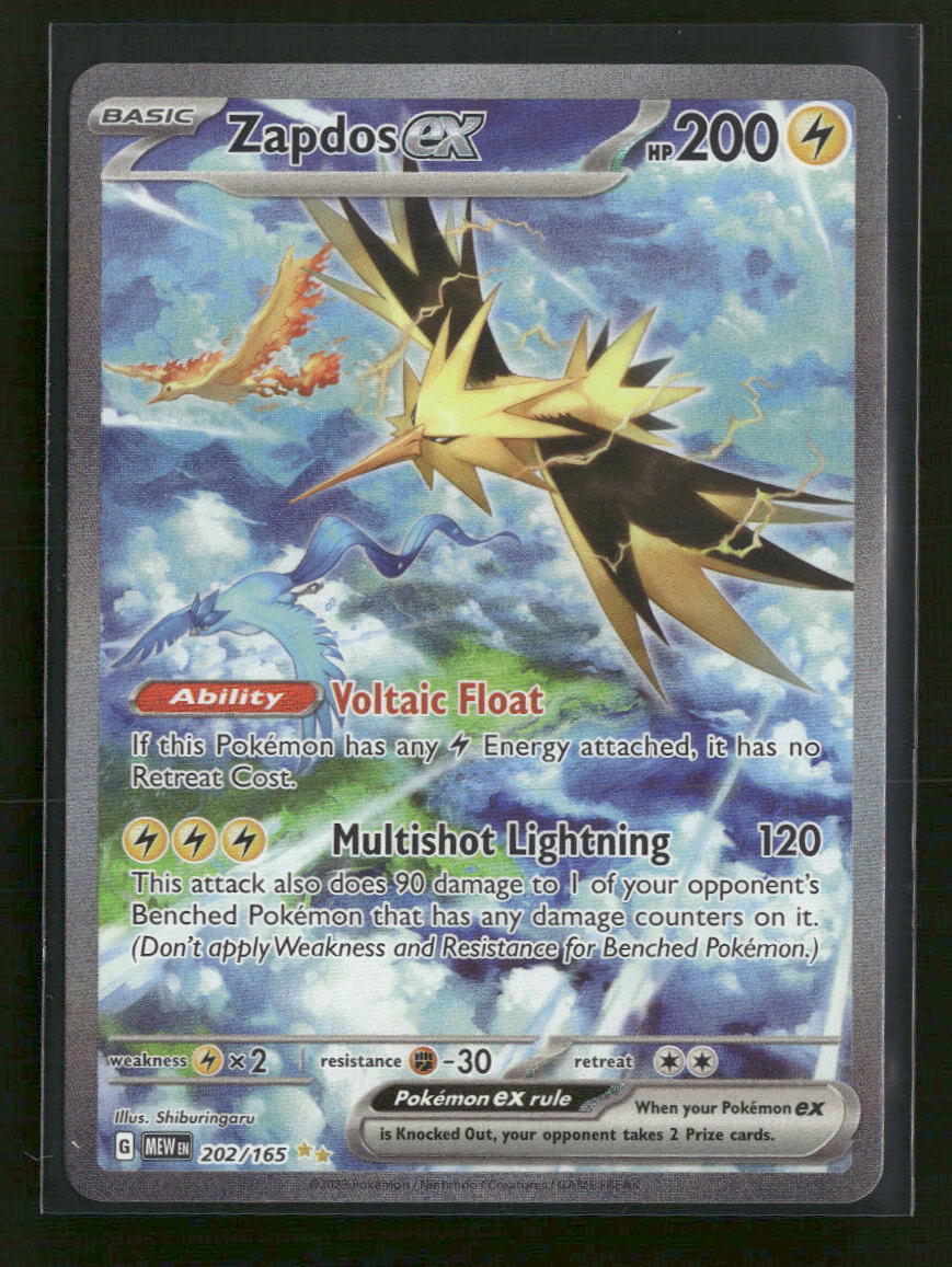 SV: Scarlet & Violet 151 Zapdos ex #202/165