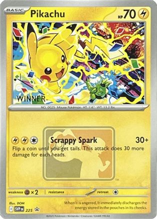 Pikachu (World Championship 2025) [Winner] 225 - SV Scarlet & Violet Promo Cards