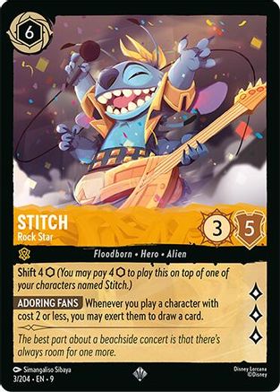 Stitch - Rock Star (3/204) - Fabled