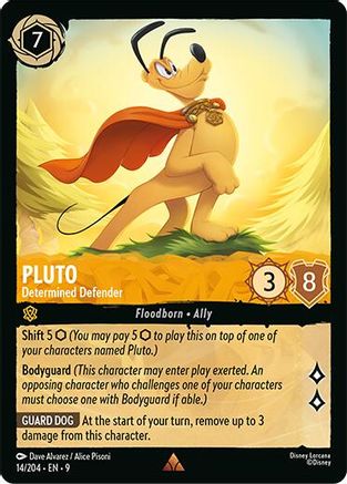 Pluto - Determined Defender (14/204) - Fabled Cold Foil
