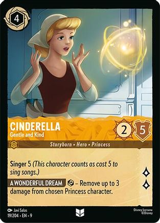Cinderella - Gentle and Kind (19/204) - Fabled Cold Foil
