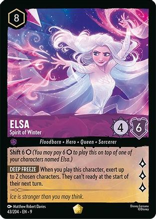 Elsa - Spirit of Winter (43/204) - Fabled Cold Foil