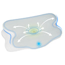 Orthopedic Memory Foam Pillow with Cooling Case Neck Support Pillow with Machine Washable Case for Side Back Stomach Sleepers