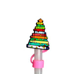 Colorful Christmas Tree Straw Topper