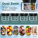 64QT Portable Compressor Fridge Freezer for Vehicles Camping Travel Truck RV Boat