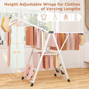 64 Inches Clothes Drying Rack with Height Adjustable Wings