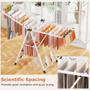 64 Inches Clothes Drying Rack with Height Adjustable Wings