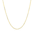 14k Yellow Gold Diamond Cut Bead Chain 1.0mm