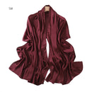 Solid-color Womens Summer Shawl Sunscreen Scarf