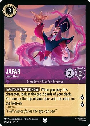 Jafar - Lamp Thief (59/204) - Fabled Cold Foil
