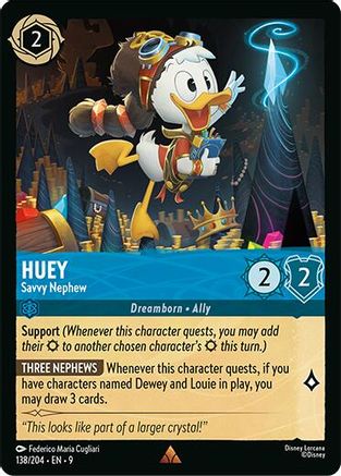 Huey - Savvy Nephew (138/204) - Fabled Cold Foil