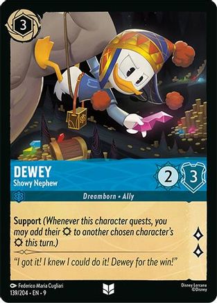Dewey - Showy Nephew (139/204) - Fabled Cold Foil