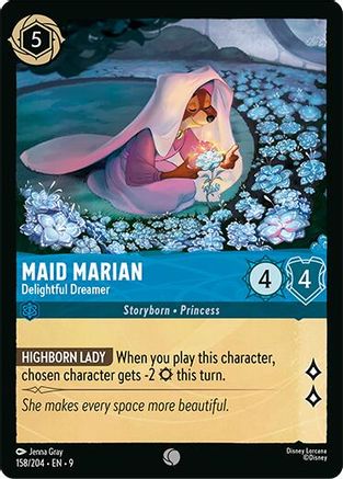 Maid Marian - Delightful Dreamer (158/204) - Fabled Cold Foil