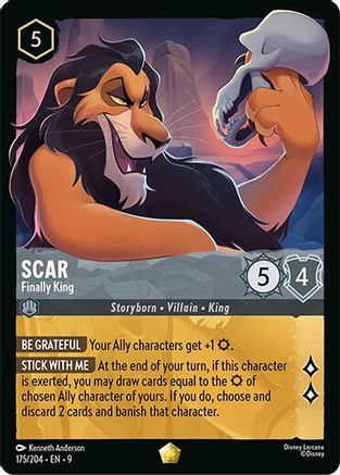 Scar - Finally King (175/204) - Fabled Cold Foil
