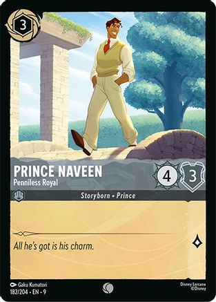 Prince Naveen - Penniless Royal (182/204) - Fabled Cold Foil