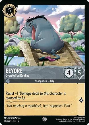 Eeyore - Overstuffed Donkey (183/204) - Fabled Cold Foil