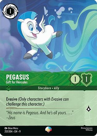 Pegasus - Gift for Hercules (Epic) (212/204) - Fabled Holofoil