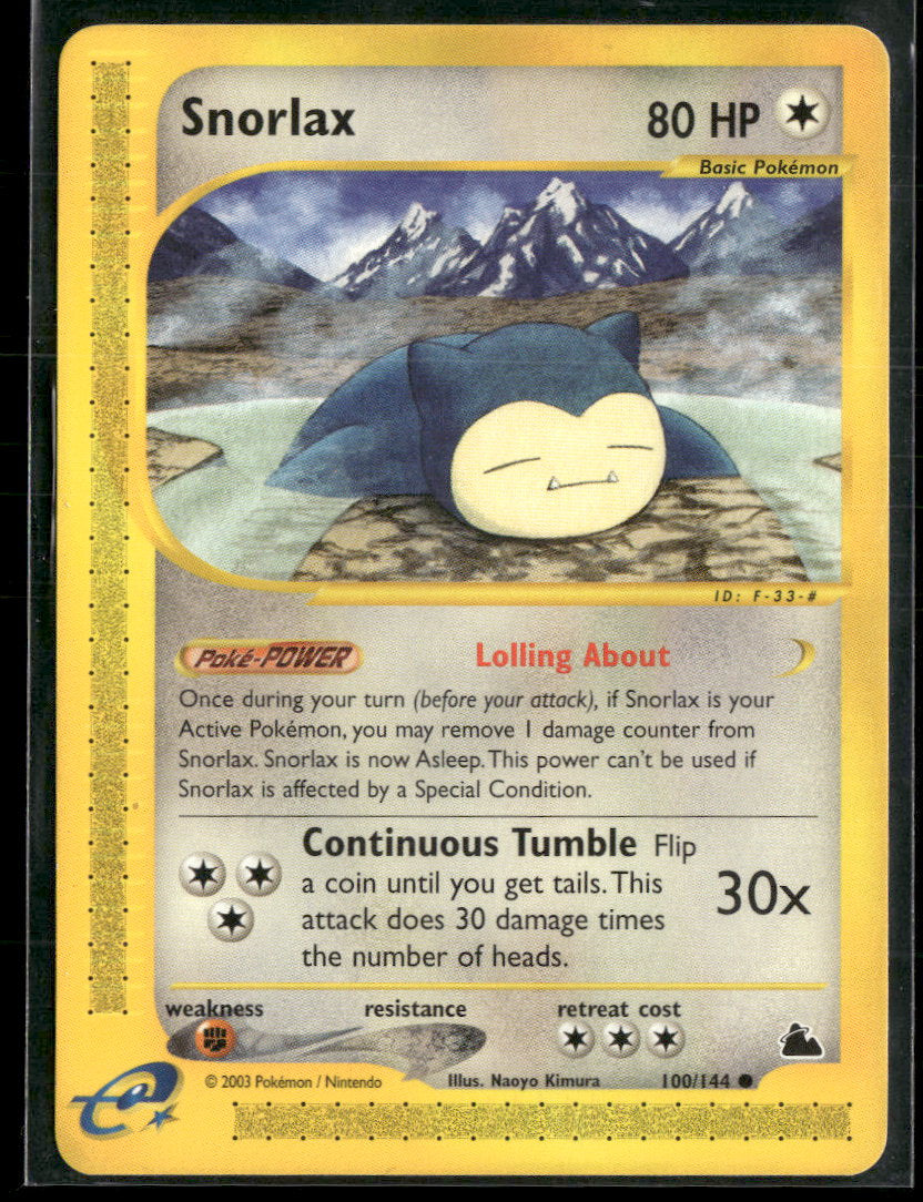 Skyridge Snorlax #100/144