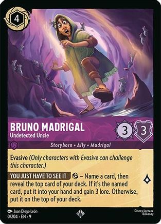 Bruno Madrigal - Undetected Uncle (0/204) - Fabled Cold Foil