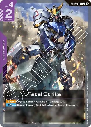 Fatal Strike (ST05-014) - Starter Deck 05 Iron Bloom