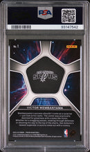 2023 Panini Prizm Deep Space Deep Space-Green Prizm Victor Wembanyama 10 PSA #1