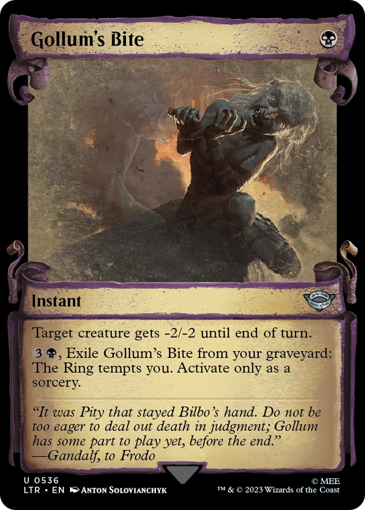 Gollum's Bite (LTR-536) - The Lord of the Rings: Tales of Middle-earth: (Showcase) Foil