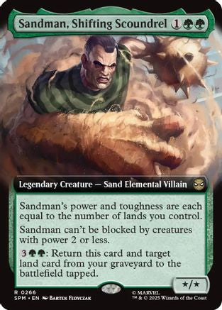Sandman, Shifting Scoundrel (Extended Art) (SPM-266) - Marvel's Spider-Man Foil