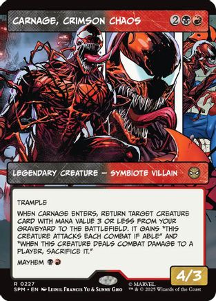 Carnage, Crimson Chaos (Borderless) (SPM-227) - Marvel's Spider-Man