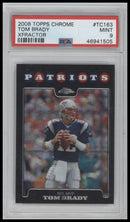 2008 Topps Chrome Xfractor Tom Brady 9 PSA #TC163