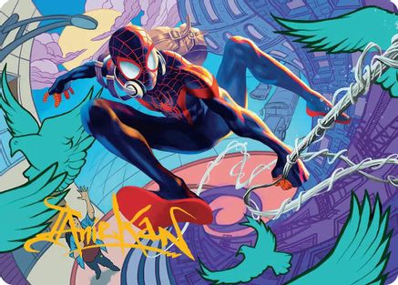 Spider-Man, Brooklyn Visionary Art Card (Gold-Stamped Signature) (AASPM-020) - Art Series: Marvel's Spider-Man