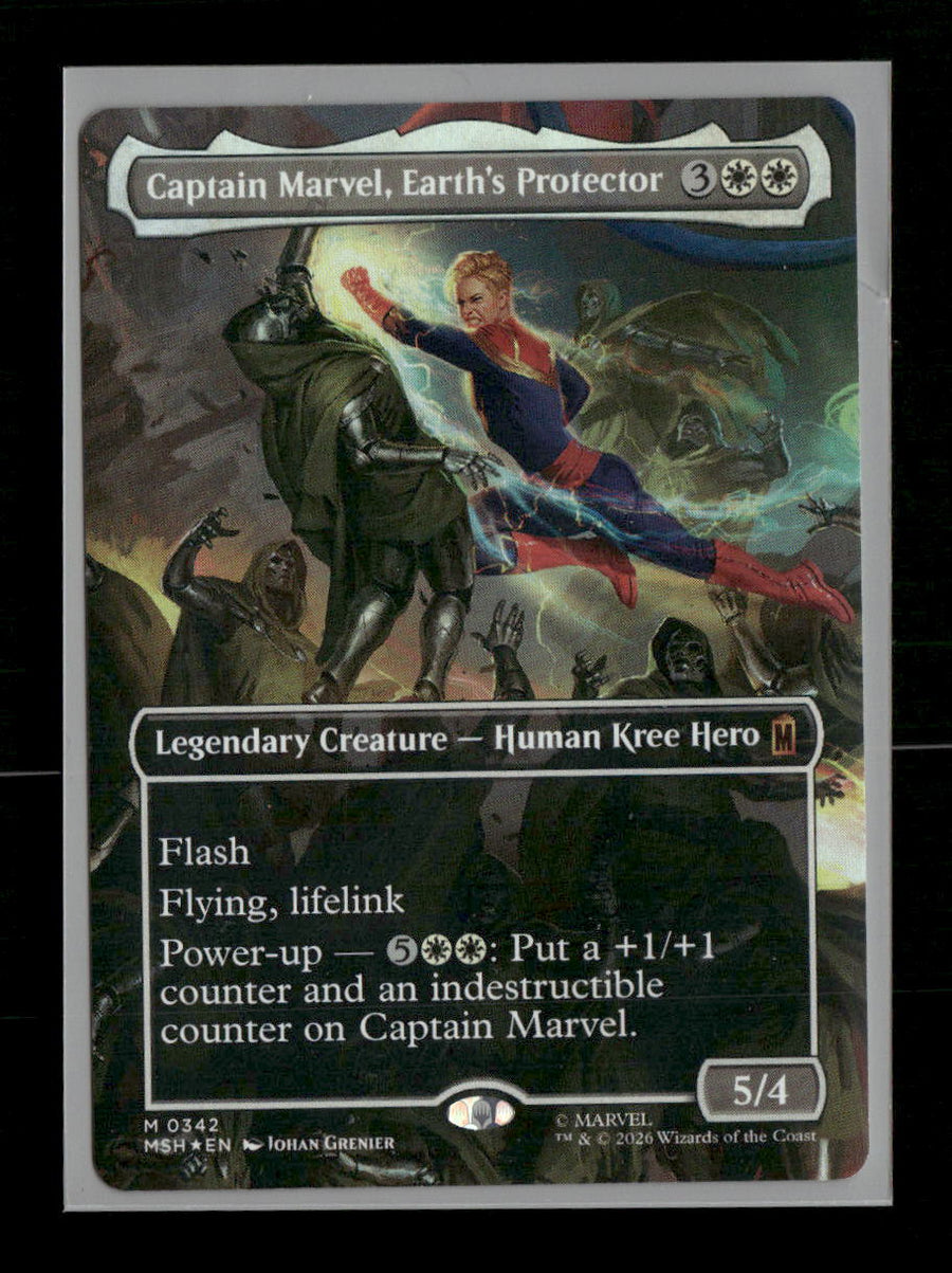 Marvel Super Heroes Captain Marvel, Earth's Protector (Borderless) (0342) #342