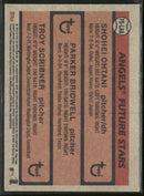 2018 Topps Future Stars Trios P Bridwell / T Scribner / S Ohtani #FS-LAA