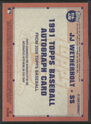2026 Topps 35th Anniversary Autographs Gold JJ Wetherholt #/50 Auto #91A-JJW