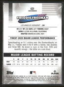 2026 Finest Yellow Refractors Freddie Freeman #/275 #163