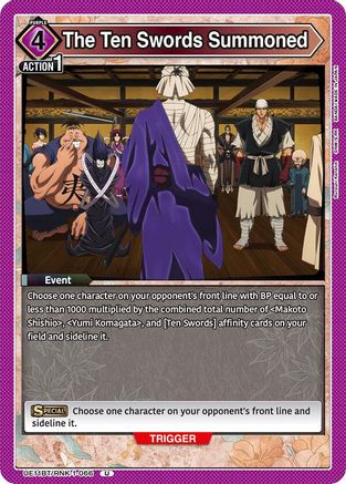 The Ten Swords Summoned (UE11BT/RNK-1-066) - UE11BT Rurouni Kenshin