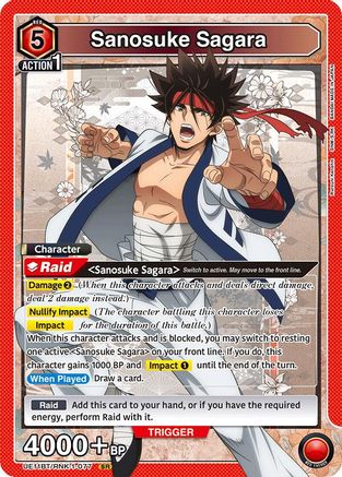 Sanosuke Sagara (077) (UE11BT/RNK-1-077) - UE11BT Rurouni Kenshin Foil