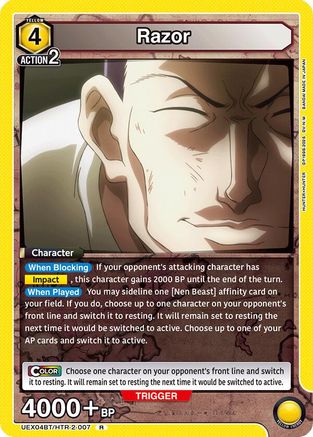 Razor (007) (UEX04BT/HTR-2-007) - UEX04BT HUNTER X HUNTER Vol2 Foil