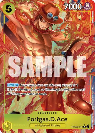 Portgas.D.Ace (Alternate Art) (PRB02-018) - Premium Booster -The Best- Vol. 2 Foil