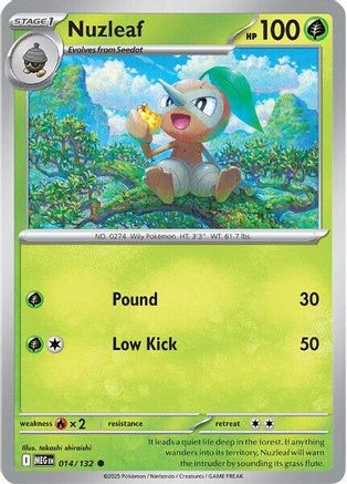 Nuzleaf 014 - ME01 Mega Evolution Reverse Holofoil
