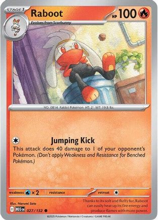 Raboot 027 - ME01 Mega Evolution Reverse Holofoil