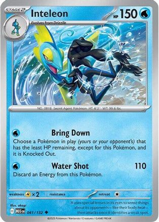 Inteleon 041/132 - ME01 Mega Evolution Reverse Holofoil