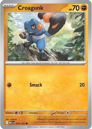 Croagunk 078 - ME01 Mega Evolution Reverse Holofoil