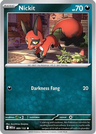 Nickit 089 - ME01 Mega Evolution Reverse Holofoil