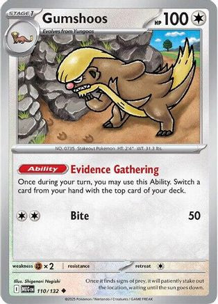 Gumshoos 110/132 - ME01 Mega Evolution Reverse Holofoil