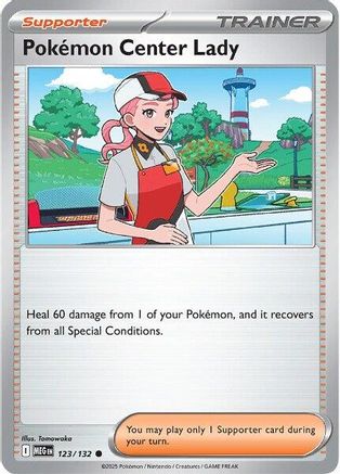Pokemon Center Lady 123 - ME01 Mega Evolution