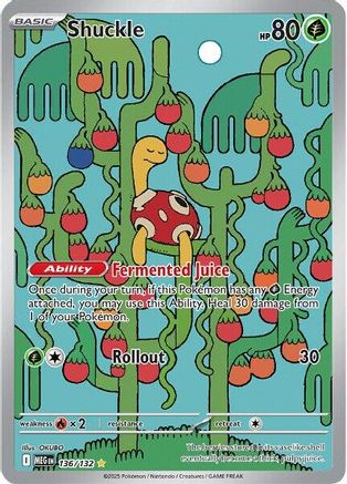 Shuckle 136/132 - ME01 Mega Evolution Holofoil