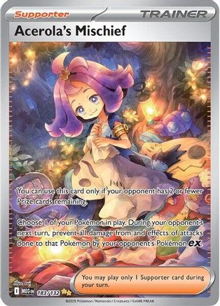 Acerola's Mischief 183/132 - ME01 Mega Evolution Holofoil