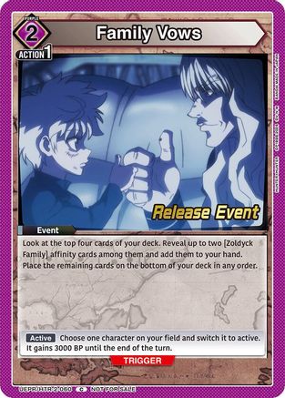 Family Vows (UEPR/HTR-2-060) - UEX04BT HUNTER X HUNTER Vol2 Release Event Cards