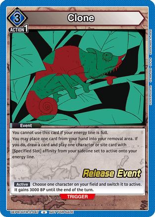 Clone (UEPR/HTR-2-047) - UEX04BT HUNTER X HUNTER Vol2 Release Event Cards