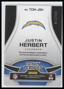 2024 Panini Totally Certified Materials #/149 Justin Herbert #TCM-JSH